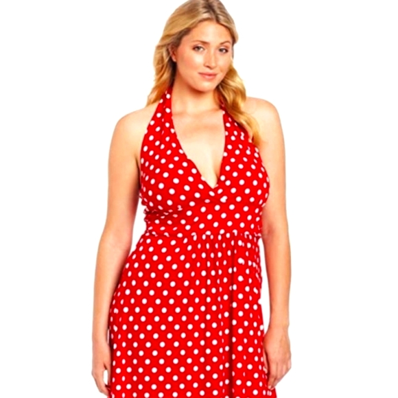 Star Vixen Women's Plus-Size Marilyn Halter Dress - Picture 2 of 6